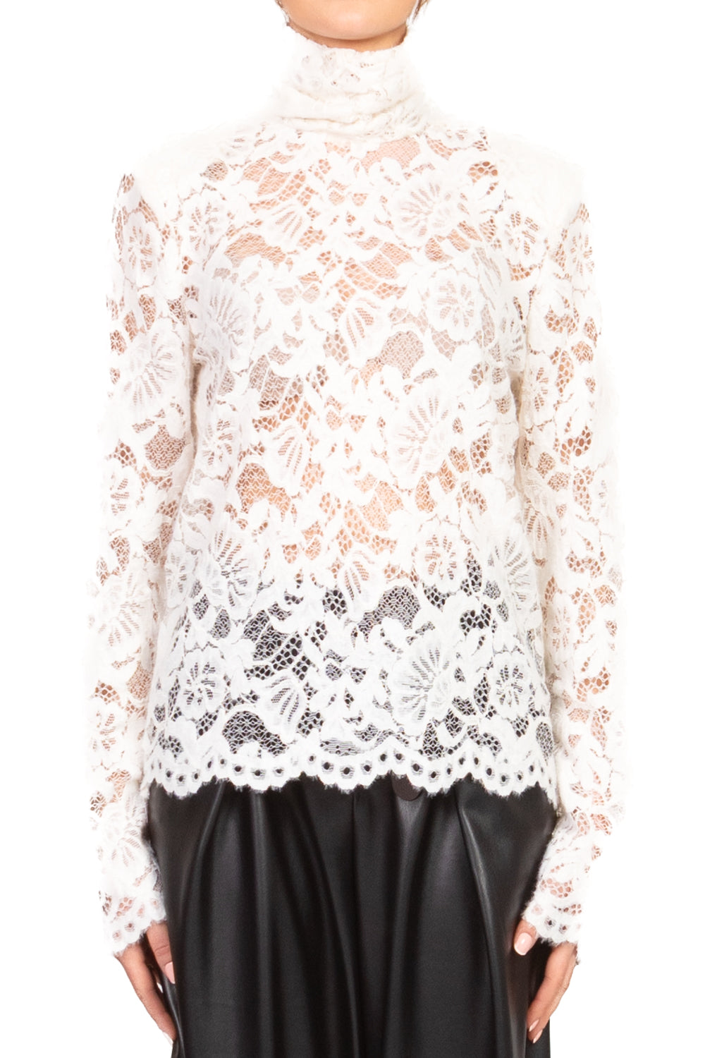 Tensione In - Maglia collo alto pizzo Art. EV1222