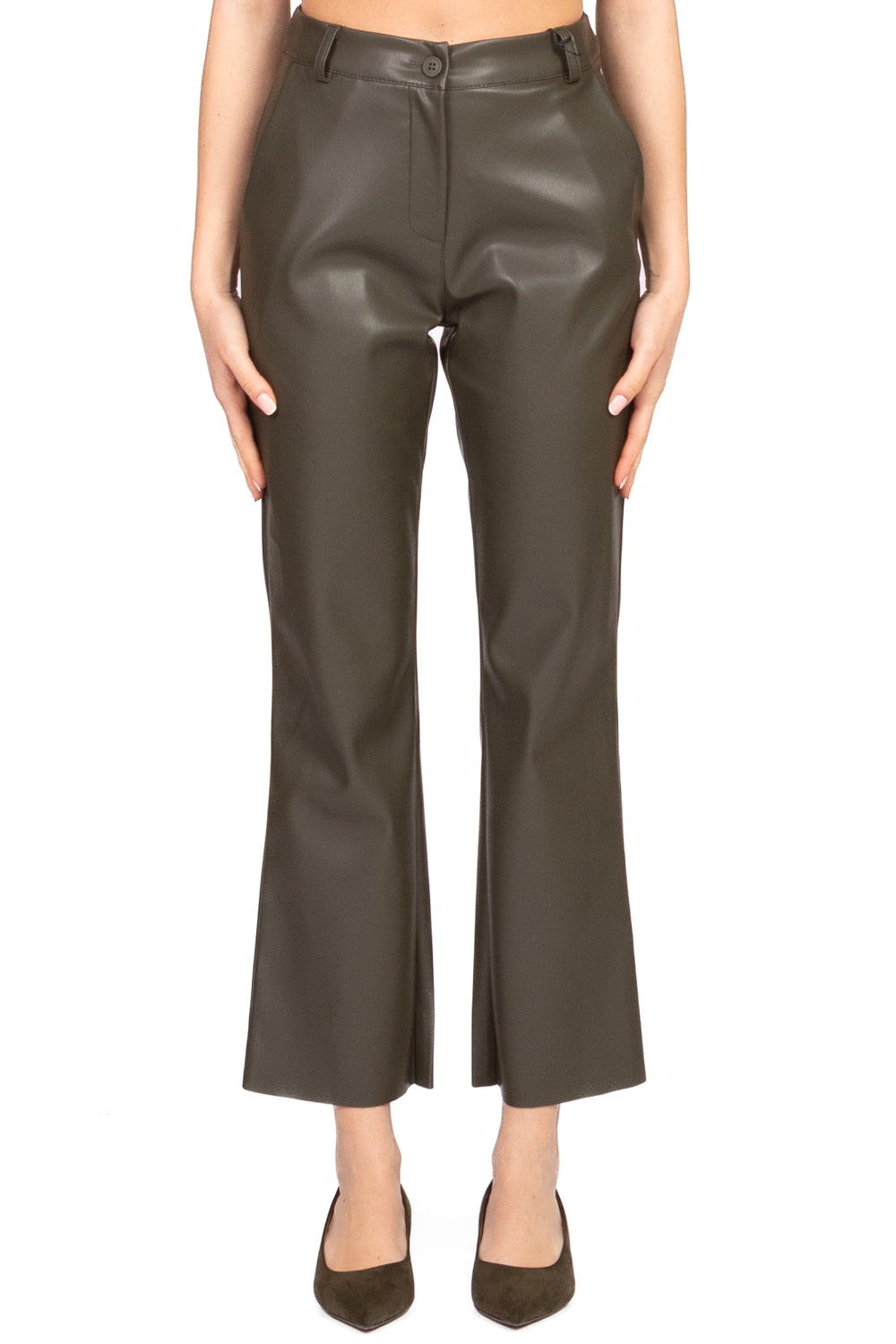 Tensione In - Pantalone trombetta ecopelle Art. 222128-25