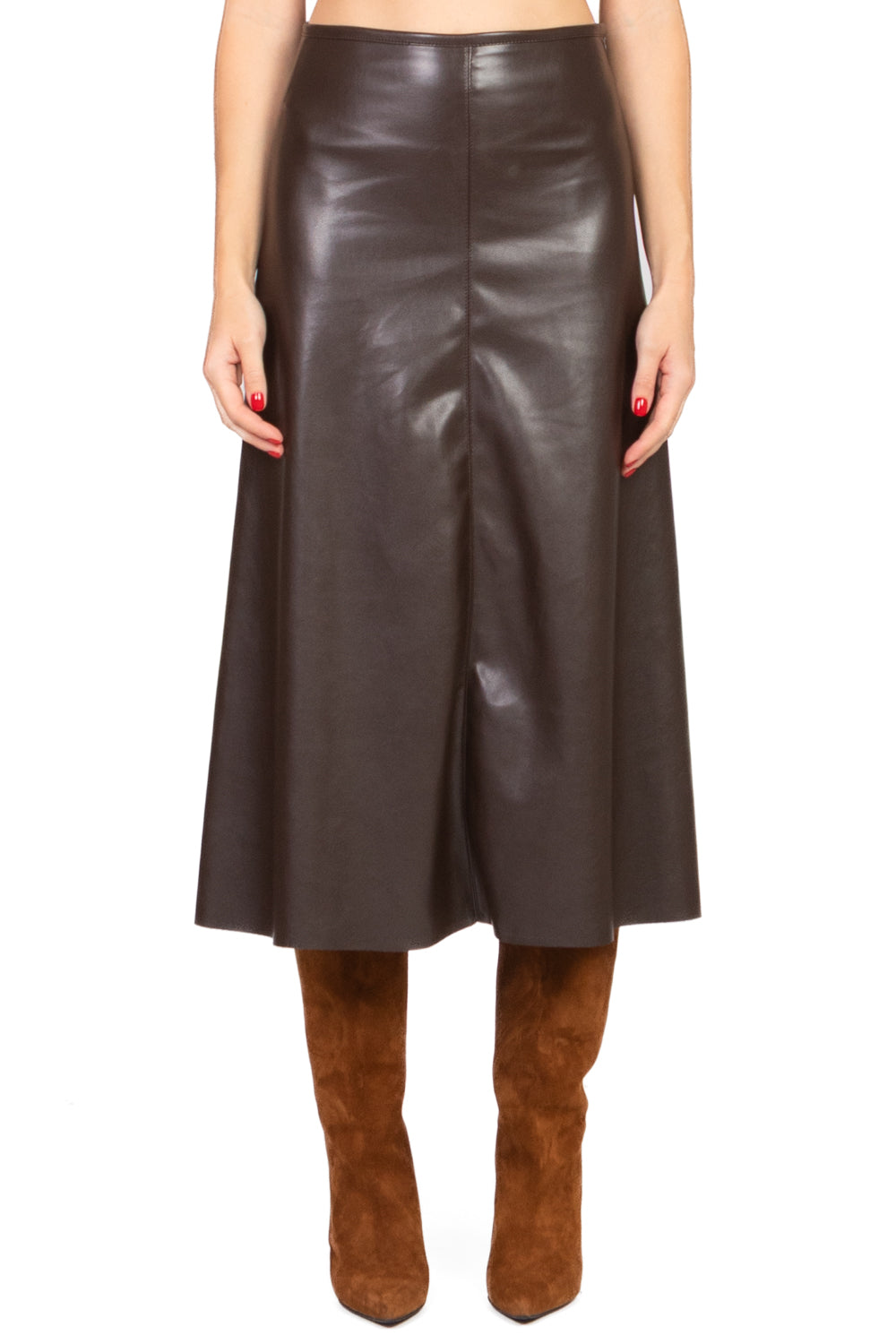 Tensione In - Gonna trapezio ecopelle Art. 122154-25