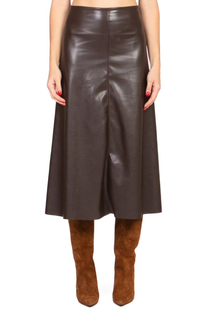 Tensione In - Gonna trapezio ecopelle Art. 122154-25