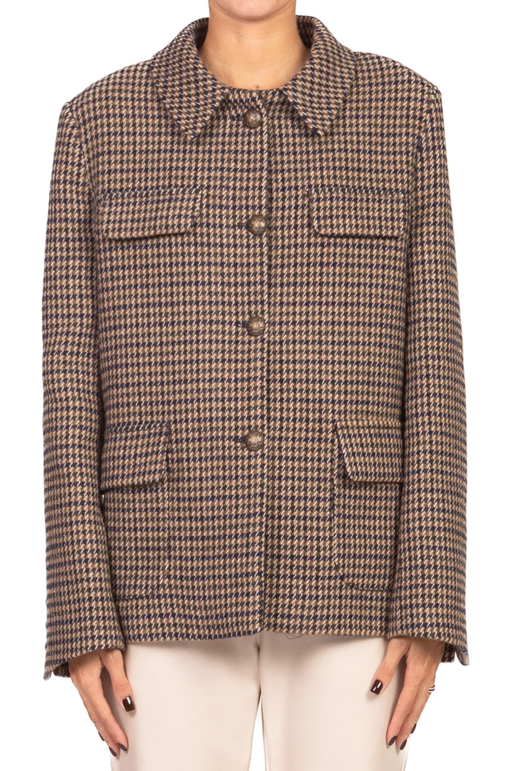 Tensione In - Giacca cappotto pied de poule Art. 37993