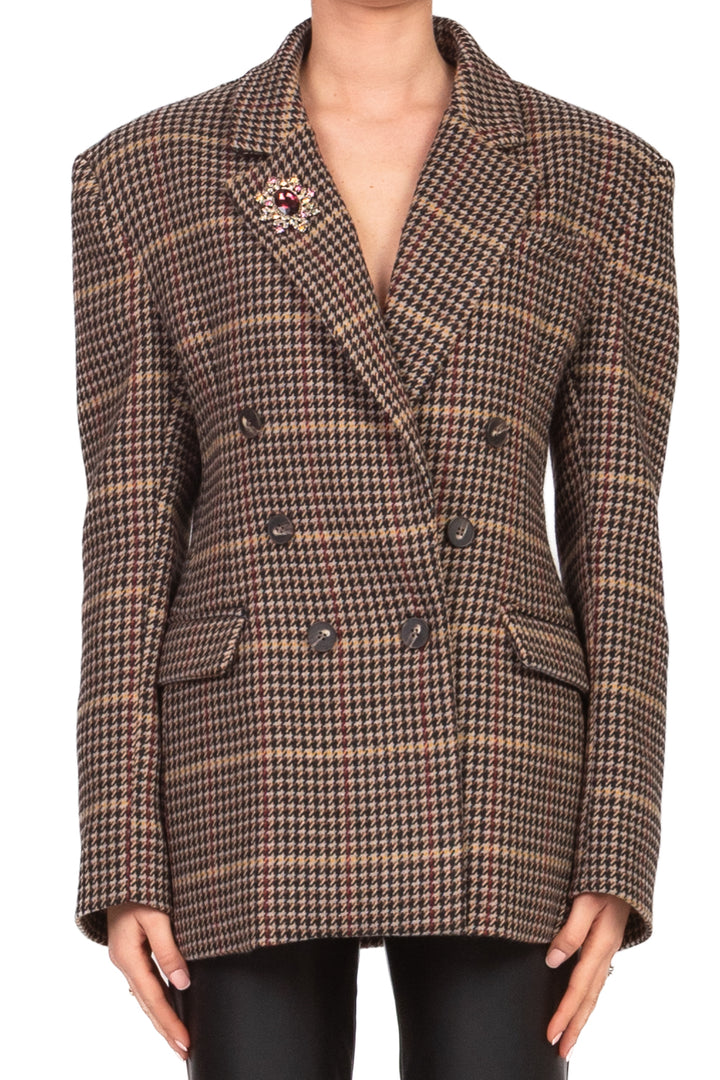 Tensione In - Giacca doppio petto pied de poule Art. W25J992