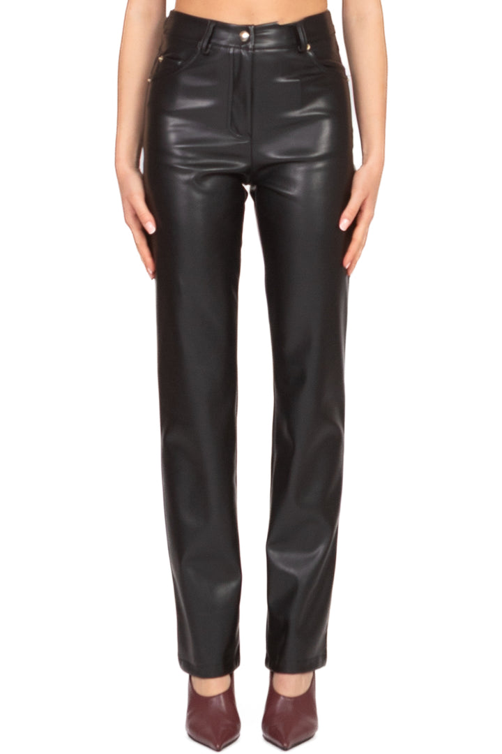 Tensione In - Pantalone ecopelle gamba dritta Art. 225202