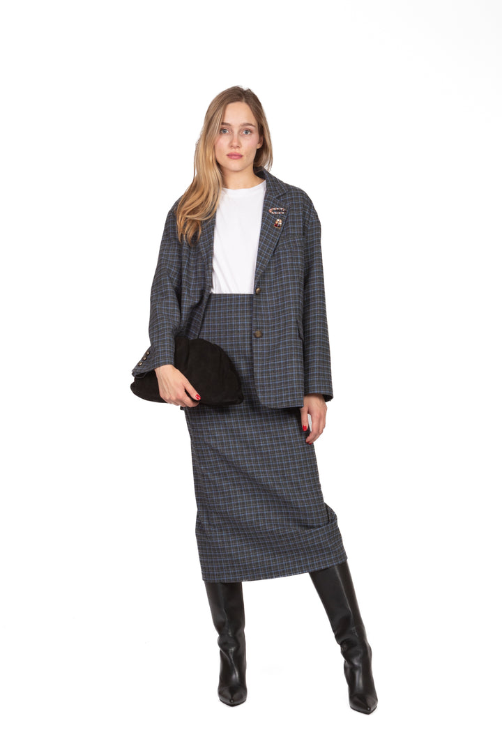 Tensione In - Giacca over quadretti Art. 26B1346