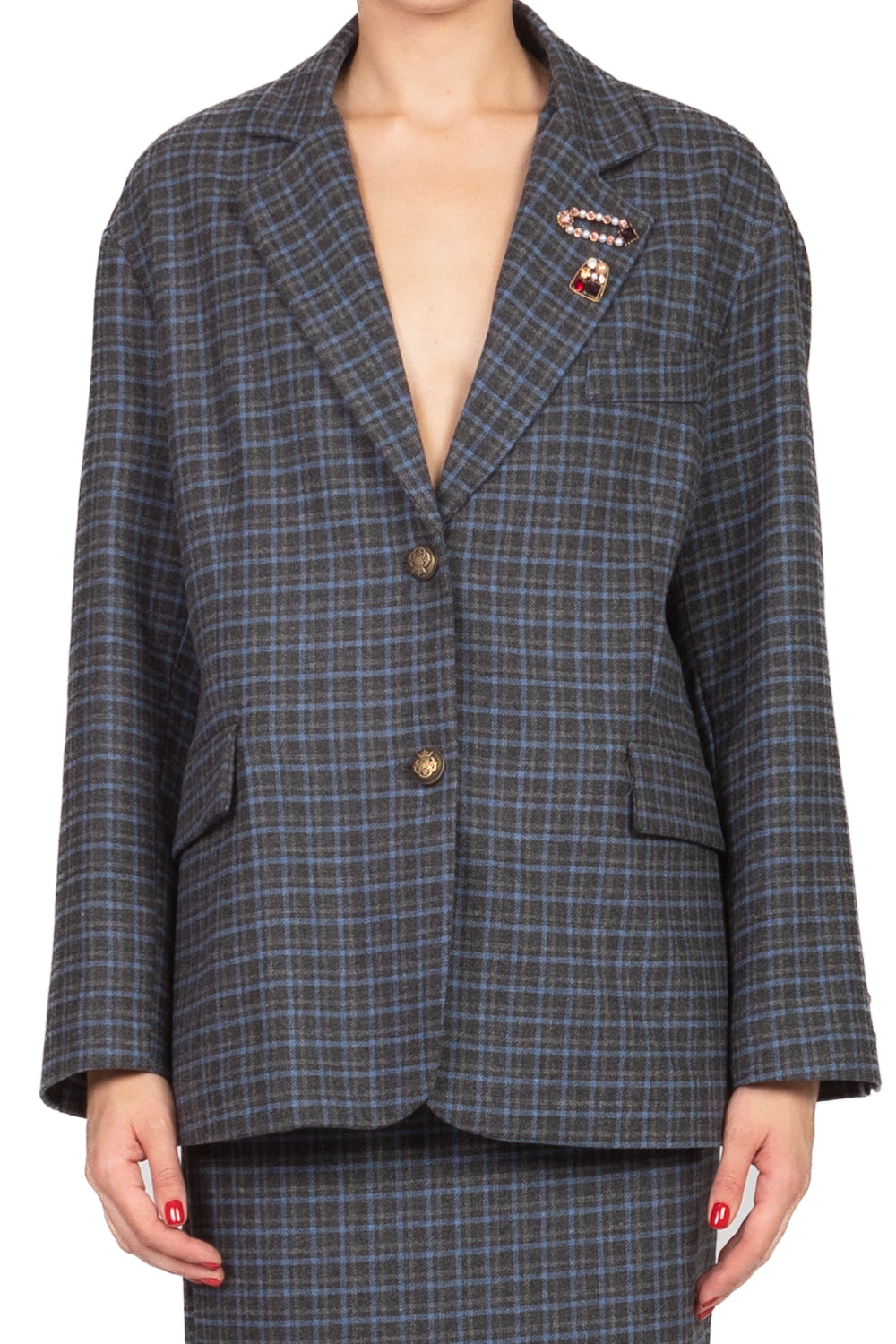 Tensione In - Giacca over quadretti Art. 26B1346