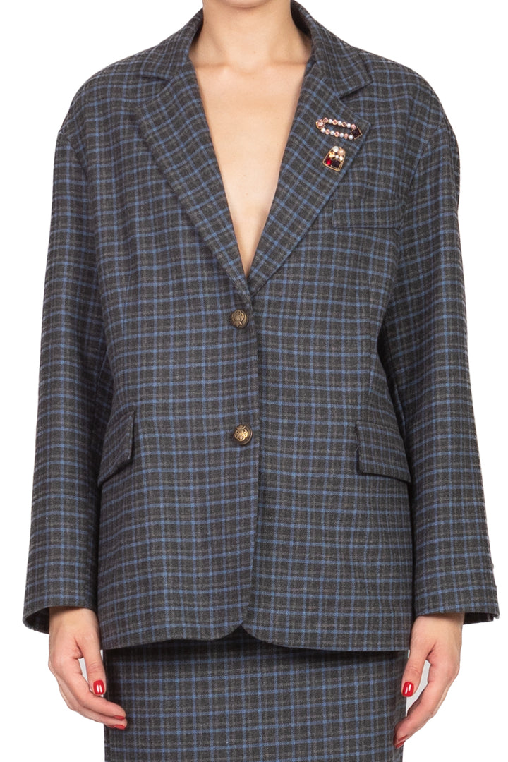 Tensione In - Giacca over quadretti Art. 26B1346