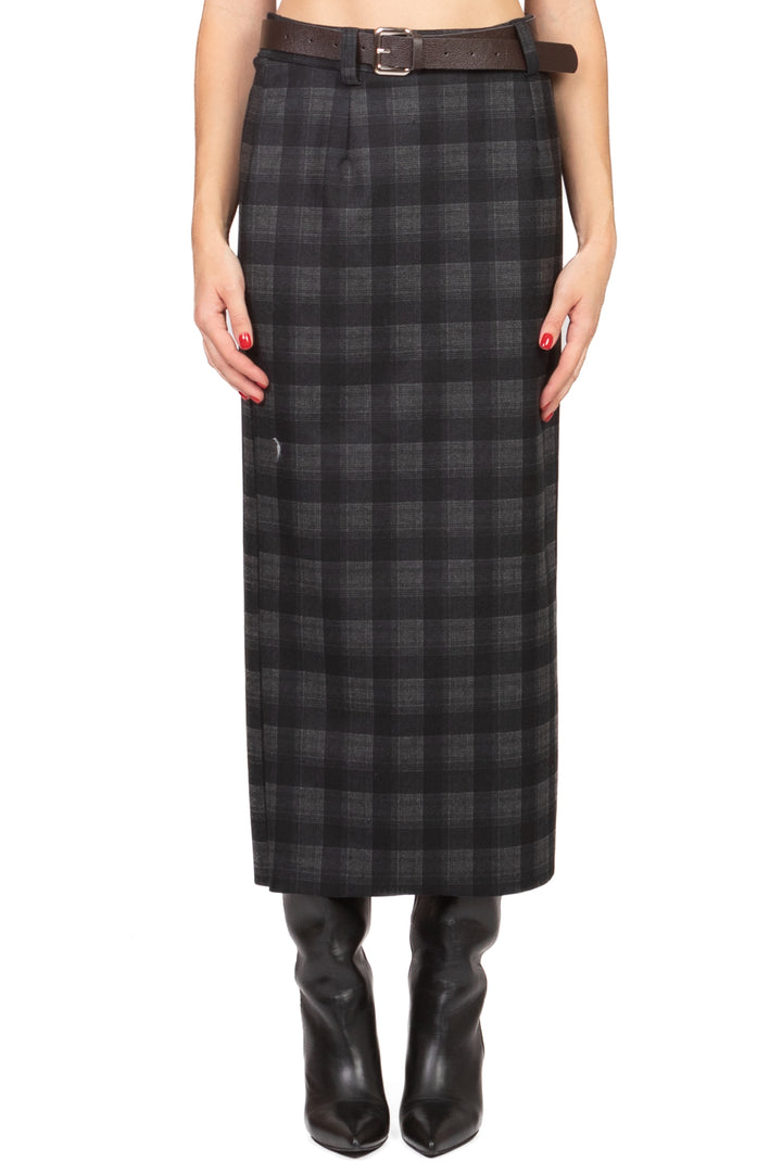 Have One - Gonna quadri longuette con cintura Art. GFW-P162