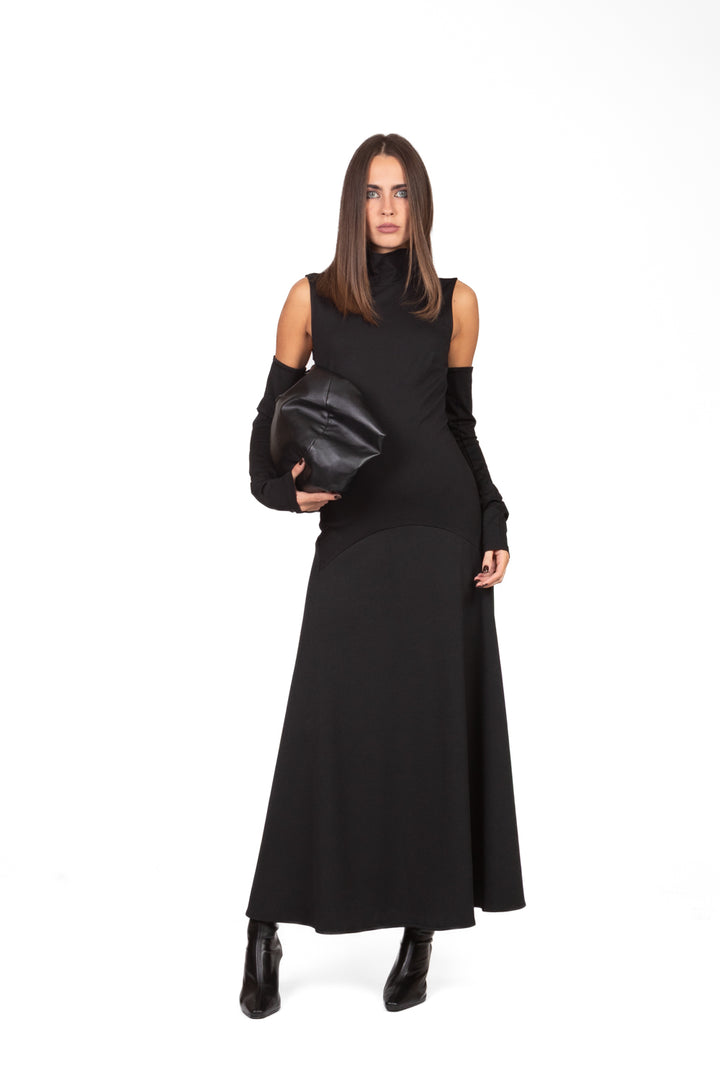 Imperial - Abito lungo svasato con manicotti Art. AFRBKXN