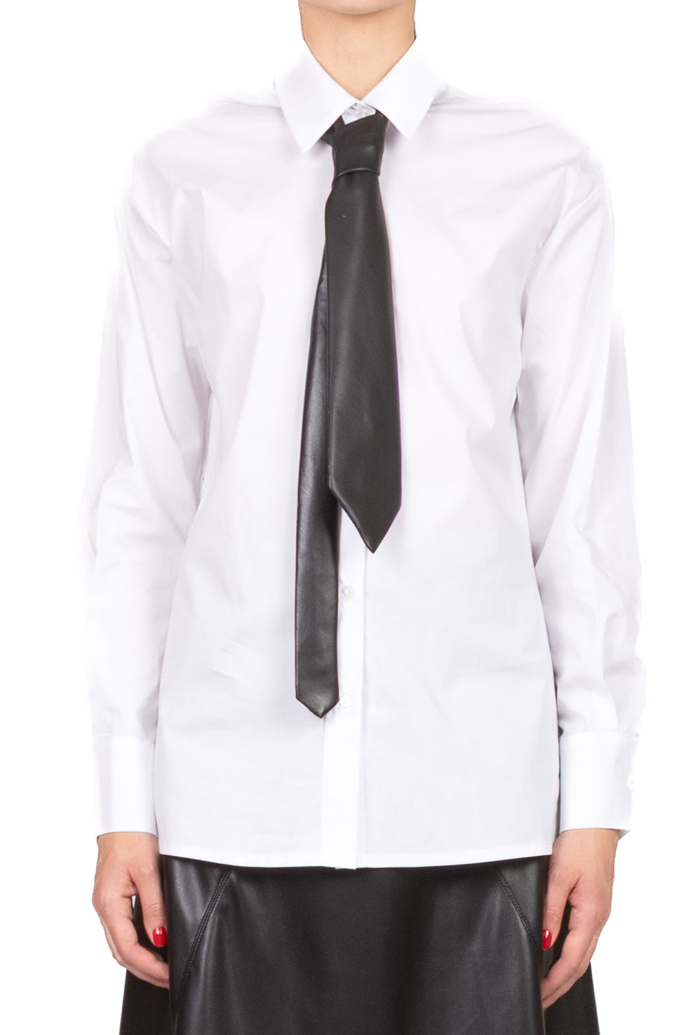 Tensione In - Camicia con cravatta ecopelle Art. 26C1335