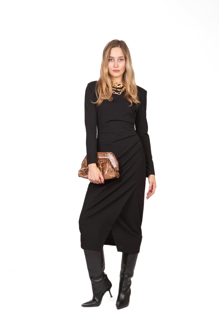 Tensione In - Abito lungo con drappeggio Art. FW250089