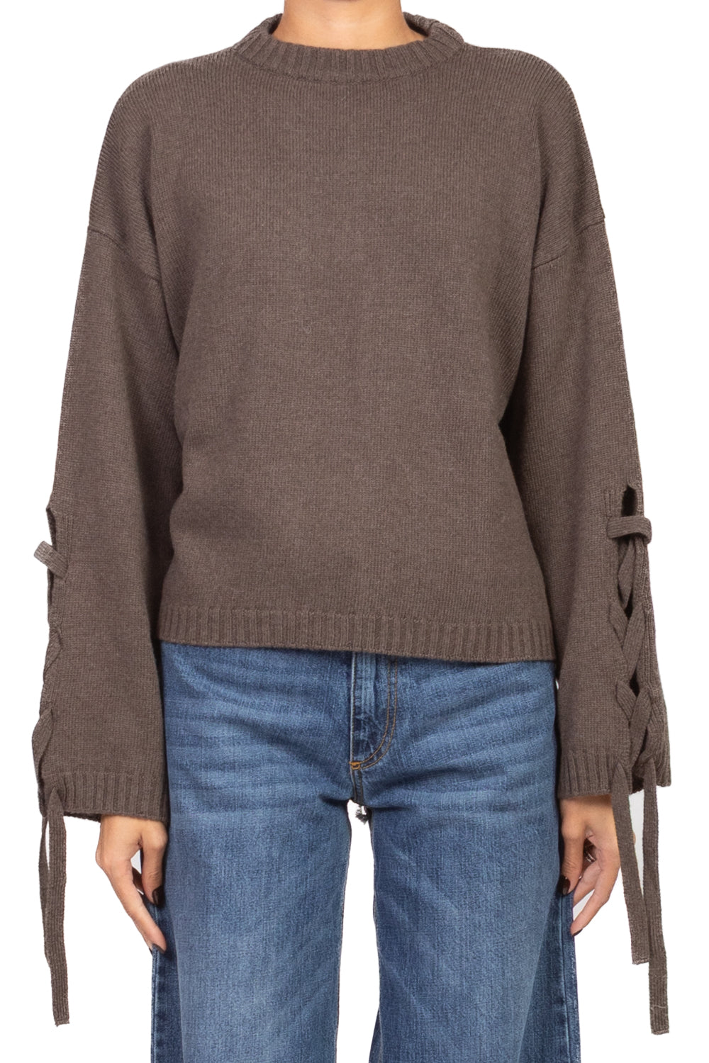 Vicolo - Maglia girocollo manica con lacci Art. 77202F