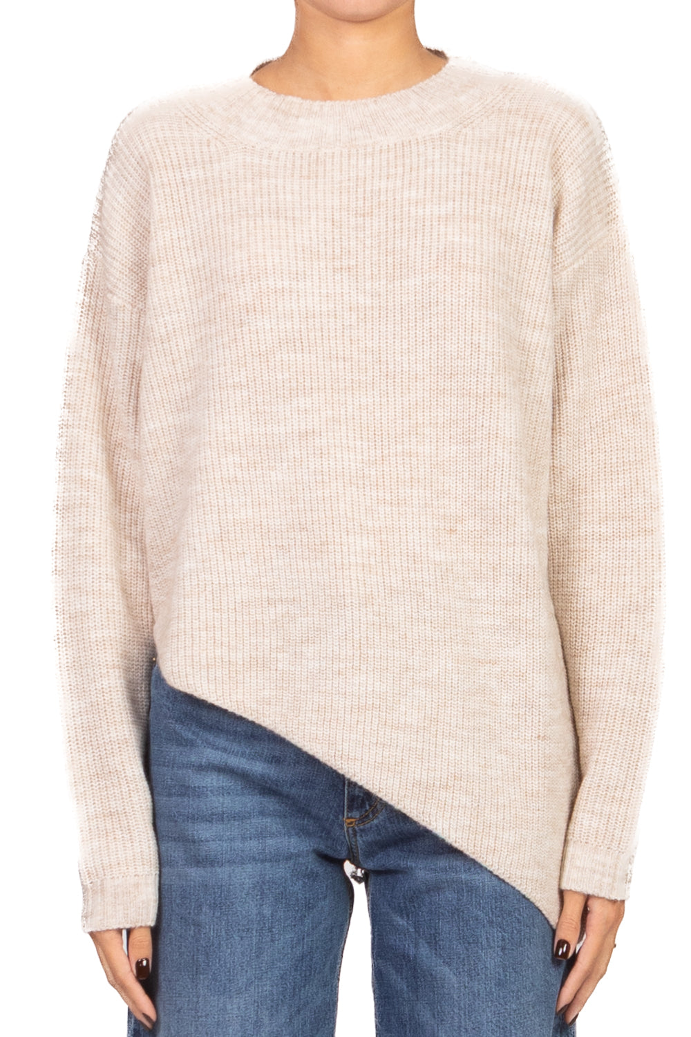 Kontatto - Maglia girocollo asimmetrica Art. 3M1086NI