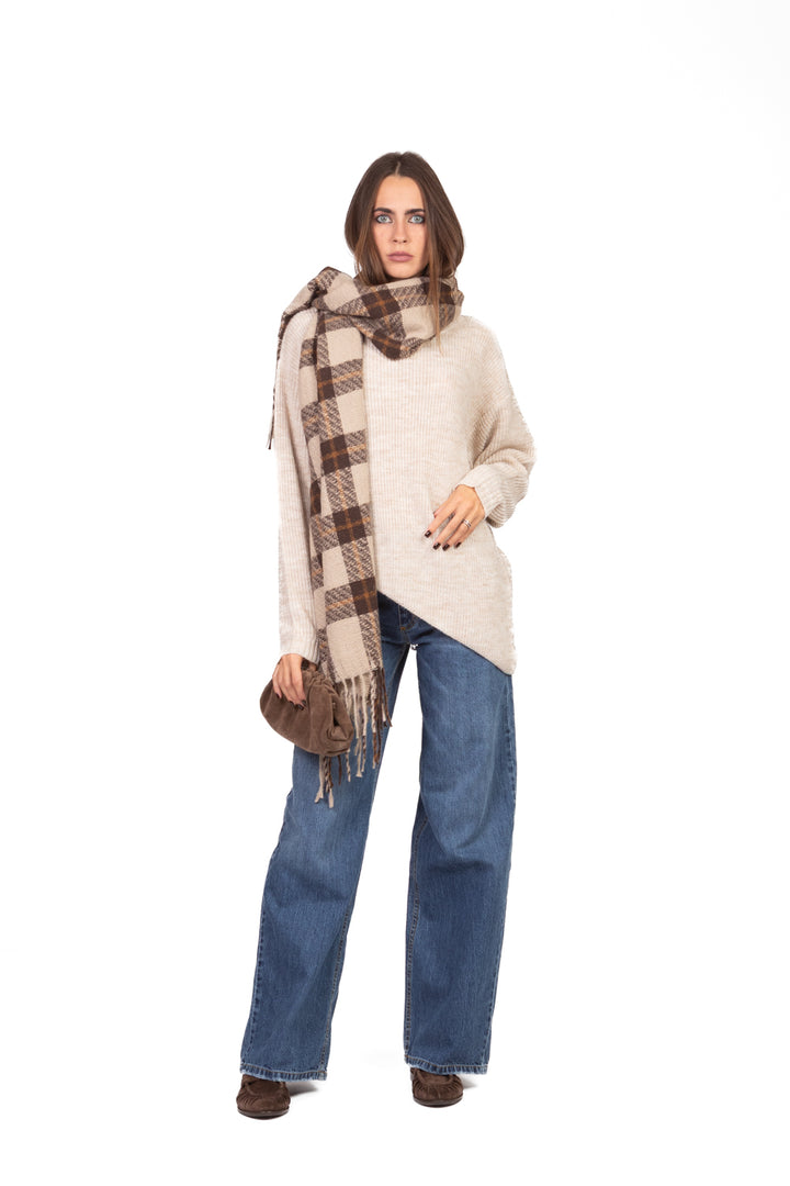 Kontatto - Maglia girocollo asimmetrica Art. 3M1086NI