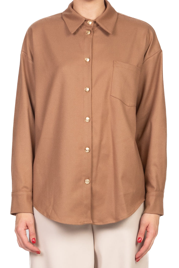 Tensione In - Camicia over con bottoni oro Art. 26C1361