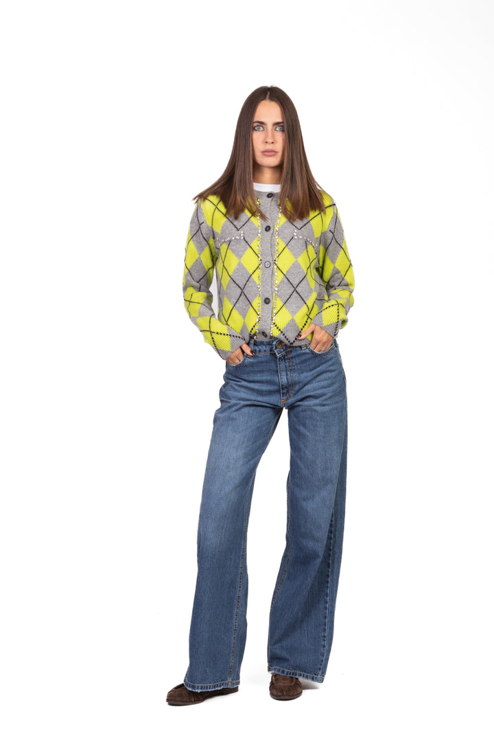 Vicolo - Cardigan rombi profilo gioiello Art. 77058F