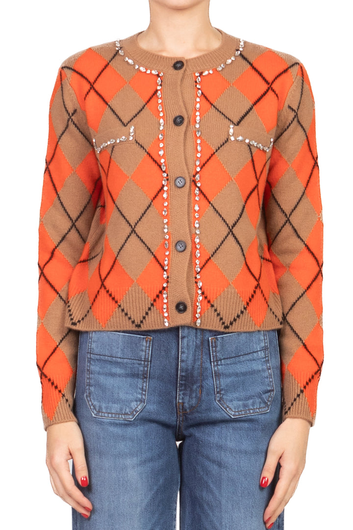 Vicolo - Cardigan rombi profilo gioiello Art. 77058F