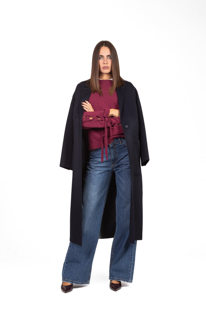 Vicolo - Maglia girocollo manica con lacci Art. 77202F