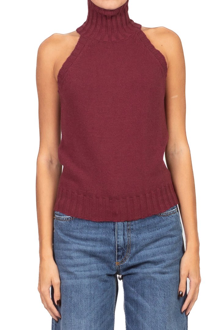 Vicolo - Maglia scollo americano collo alto Art. 77103F