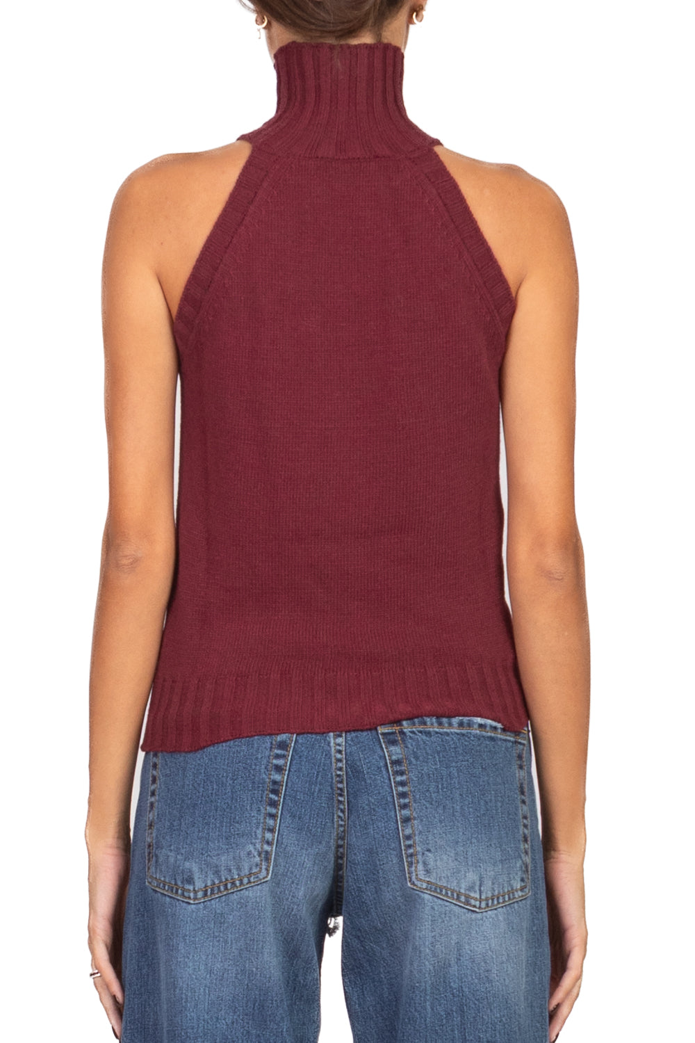 Vicolo - Maglia scollo americano collo alto Art. 77103F