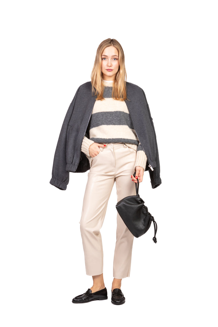 Vicolo - Maglia girocollo rigata Art. 33061F