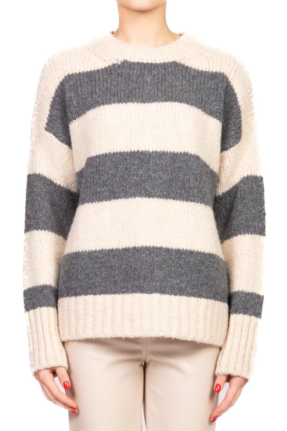 Vicolo - Maglia girocollo rigata Art. 33061F