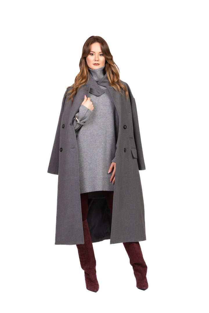 Vicolo - Cappotto lungo con colletto Art. TF1795