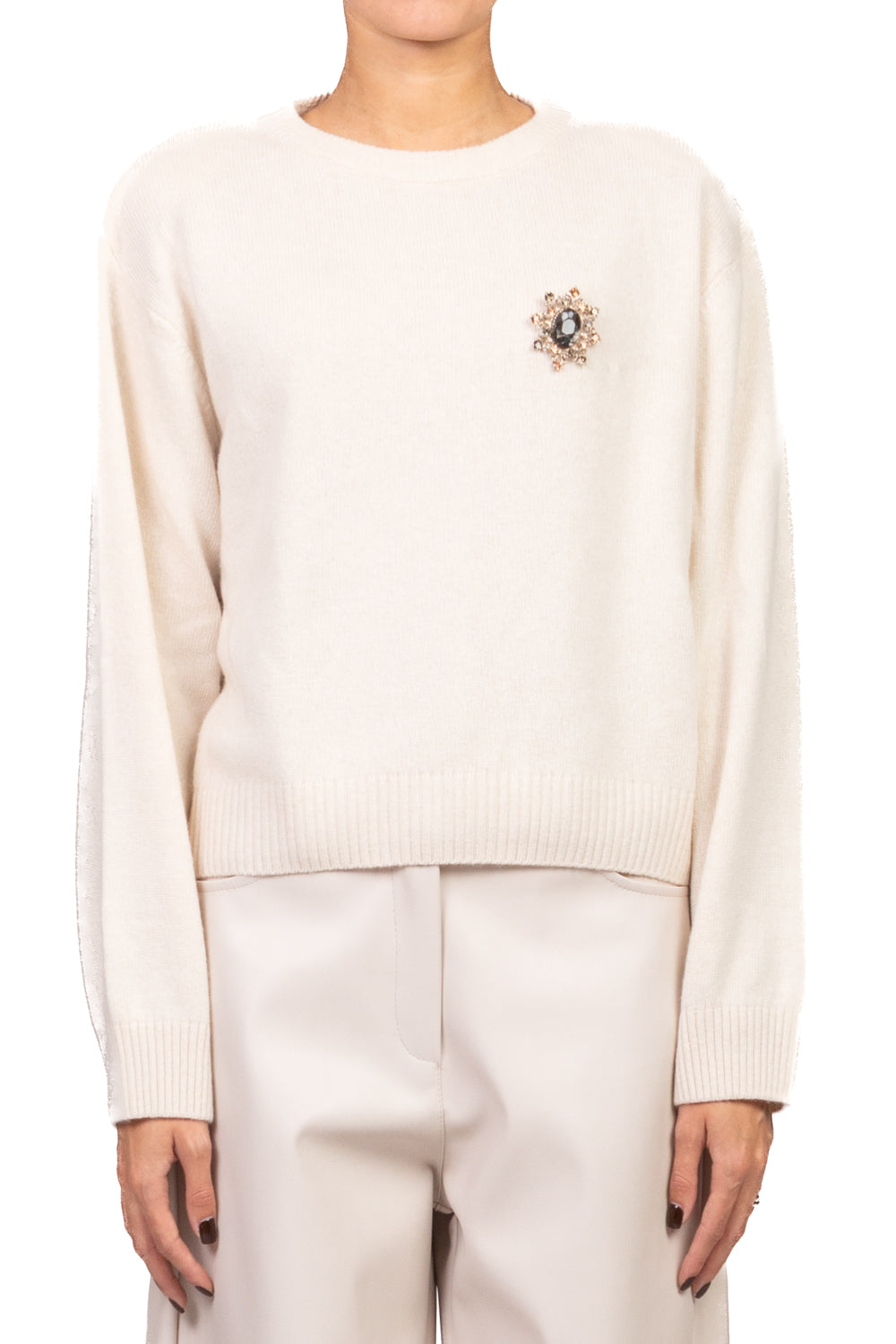 Motel - Maglia con spalline e spilla Art. D80965/SPILLA