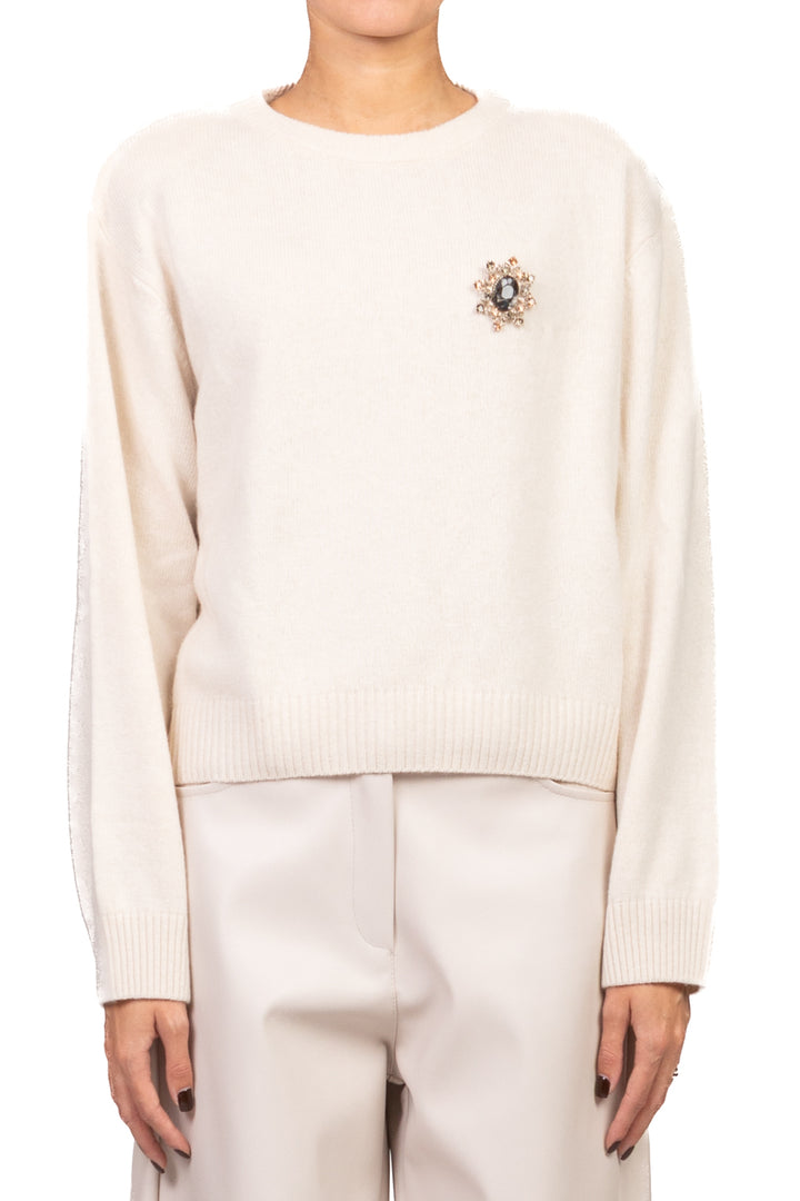 Motel - Maglia con spalline e spilla Art. D80965/SPILLA