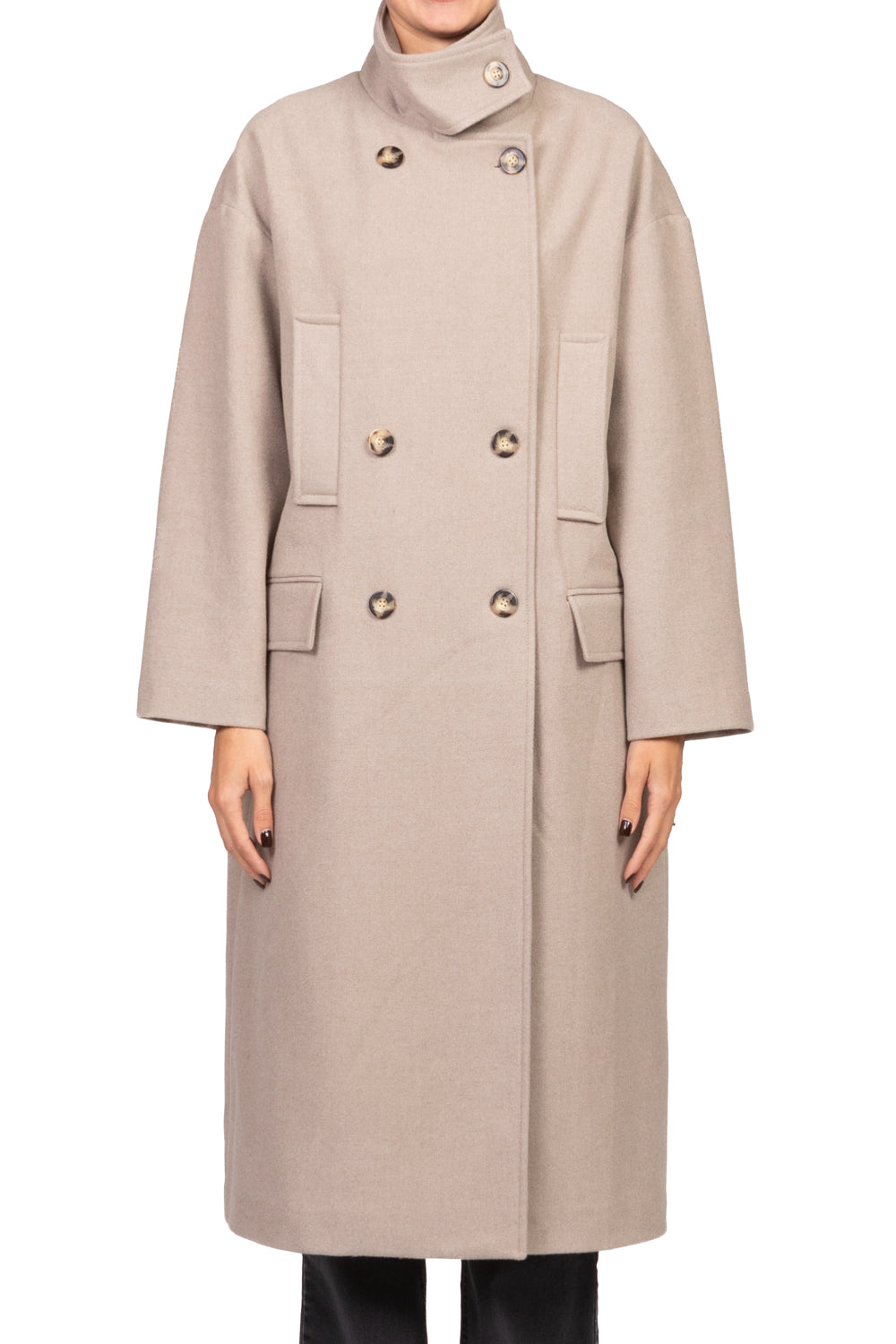 Vicolo - Cappotto lungo con colletto Art. TF1795