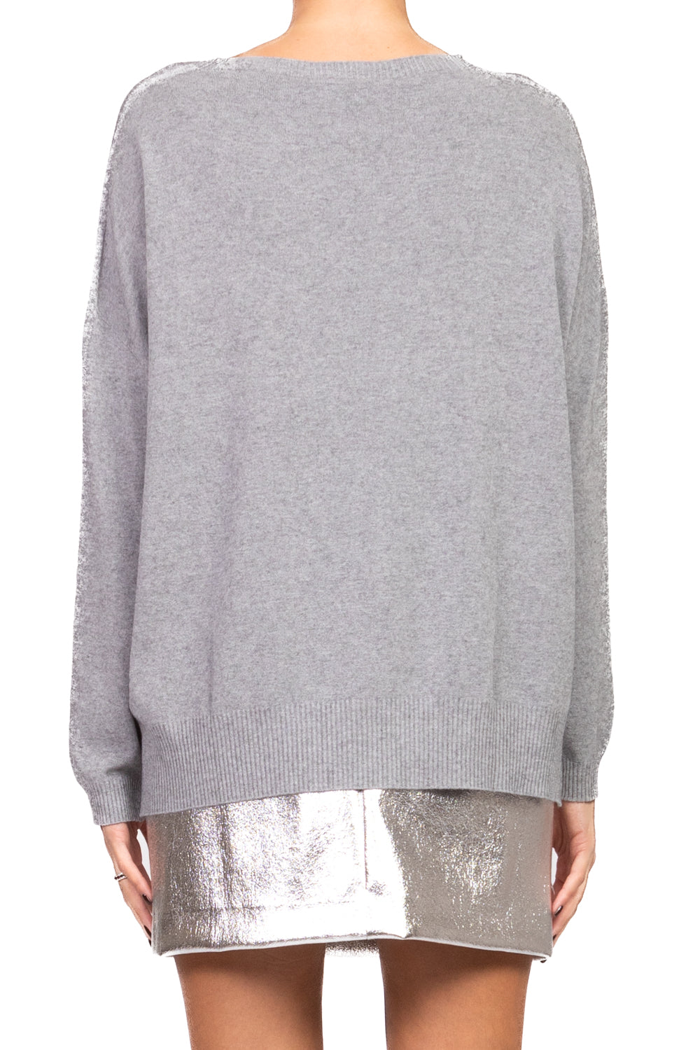 Vicolo - Maglia scollo a barca con spilla perla Art. 22228F