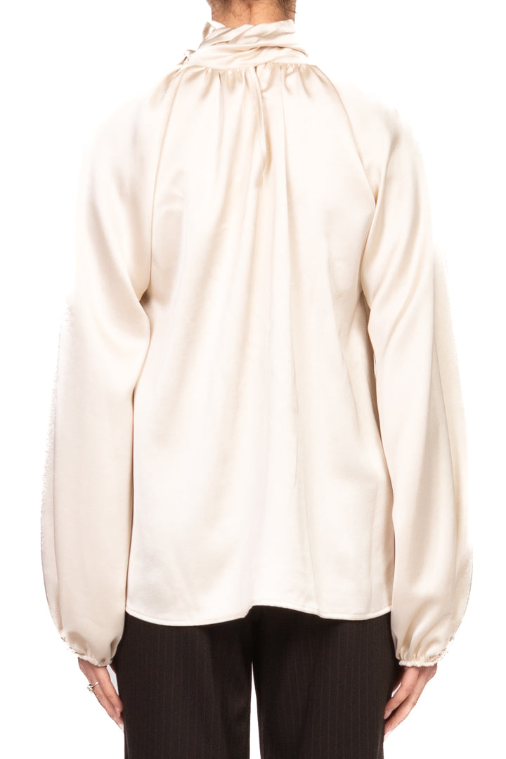 Tensione In - Blusa satin fiocco posteriore Art. 38110