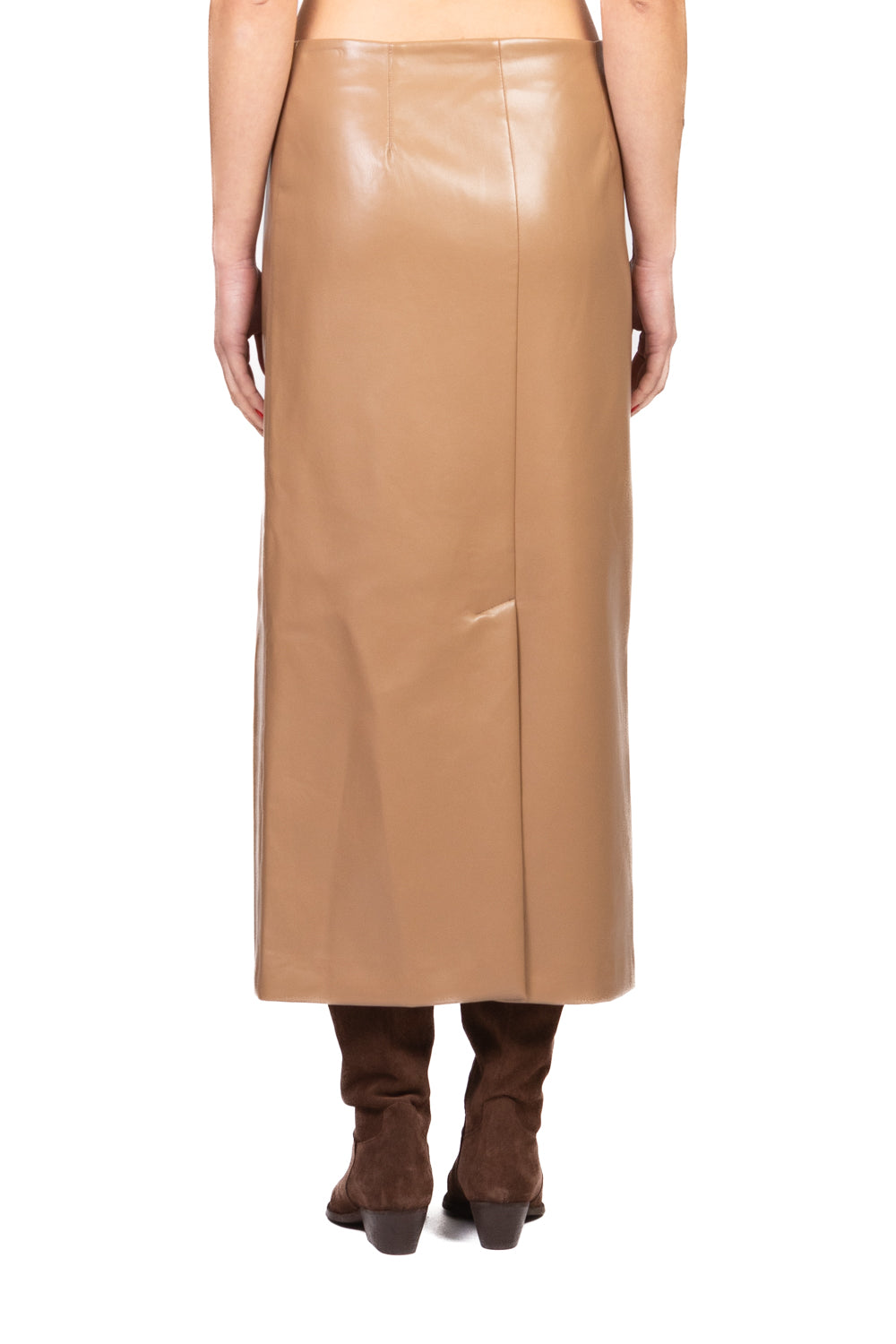 Tensione In - Gonna ecopelle portafoglio con frange Art. 38067