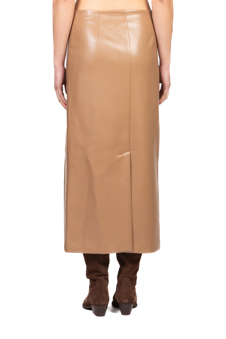 Tensione In - Gonna ecopelle portafoglio con frange Art. 38067