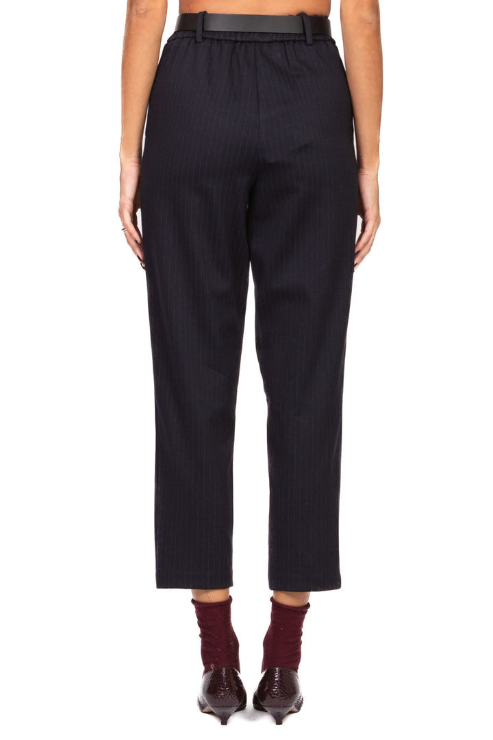 Tensione In - Pantalone carrot gessato punto milano Art. 26P1548