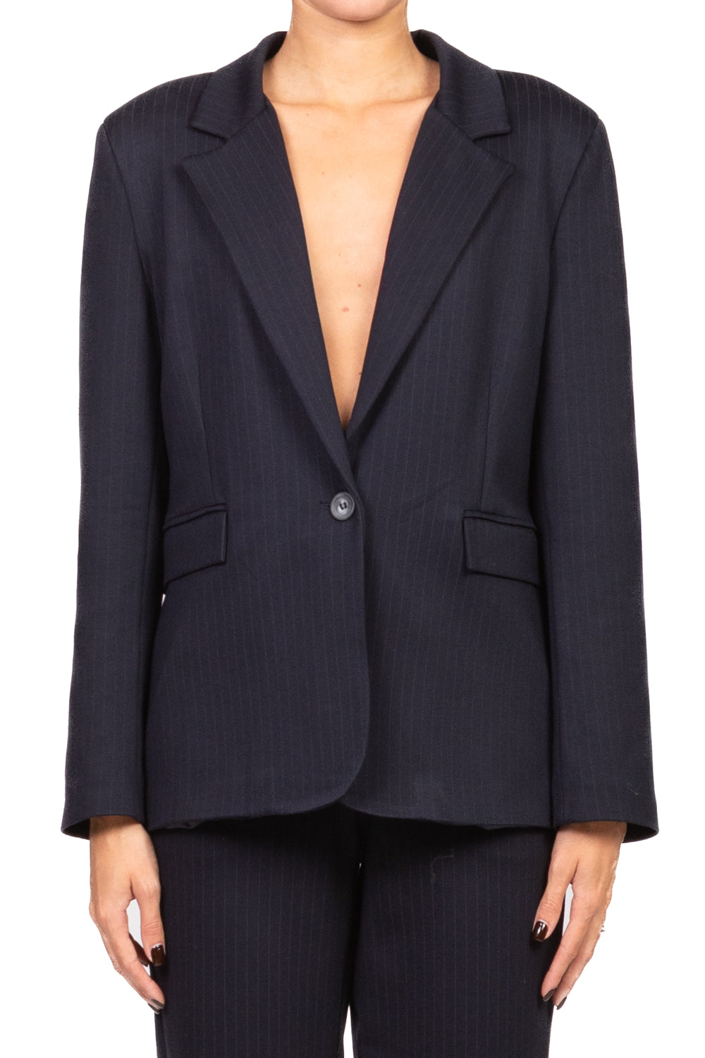 Tensione In - Giacca gessata punto milano Art. 26B1546