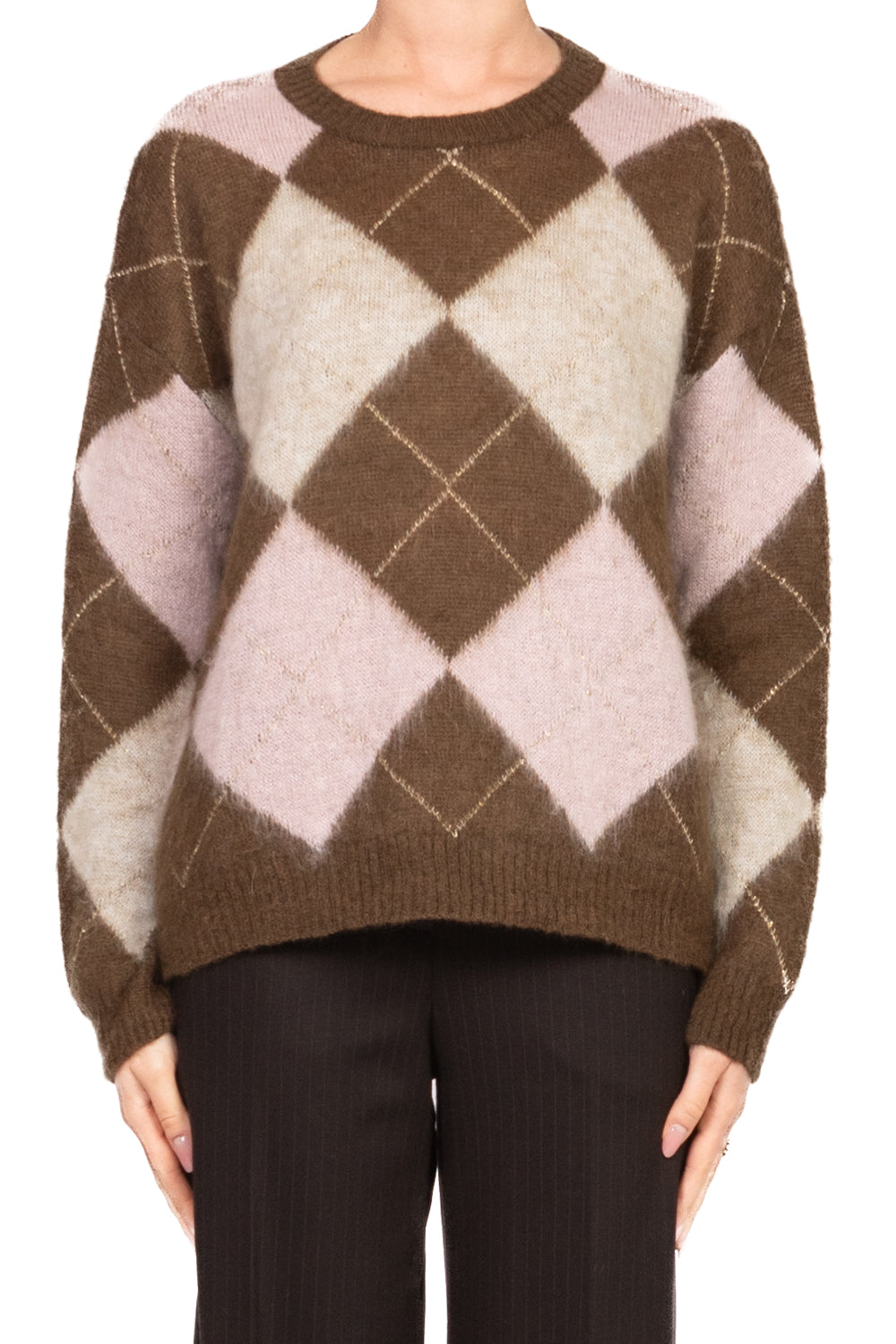 Tensione In - Maglia rombi filo lurex Art. D80998