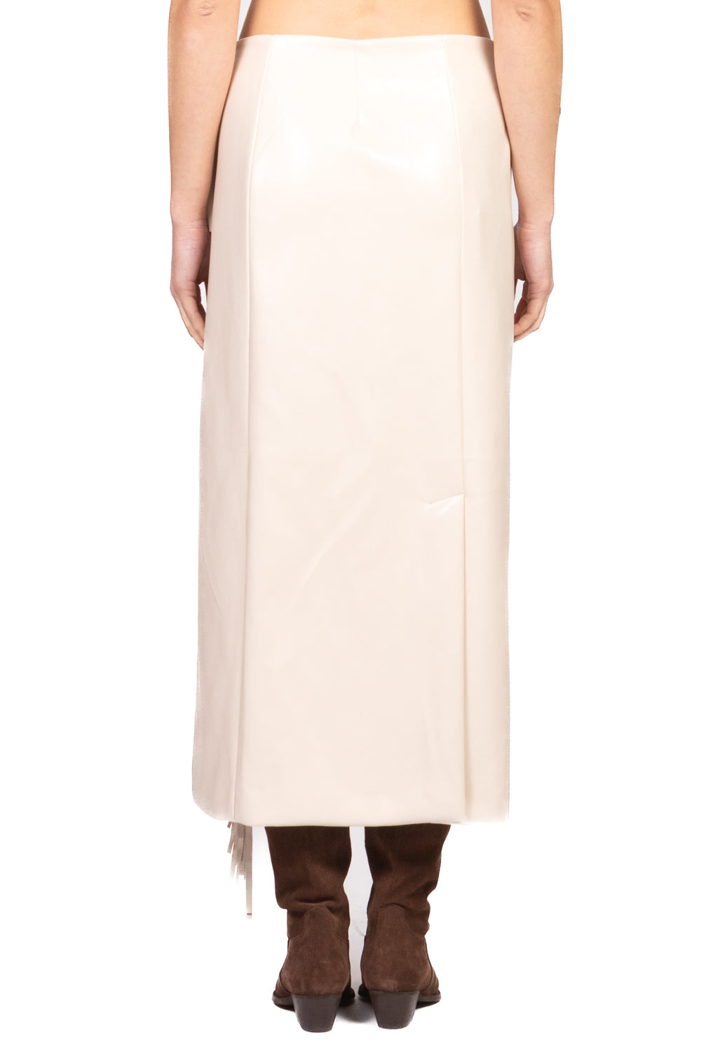 Tensione In - Gonna ecopelle portafoglio con frange Art. 38067