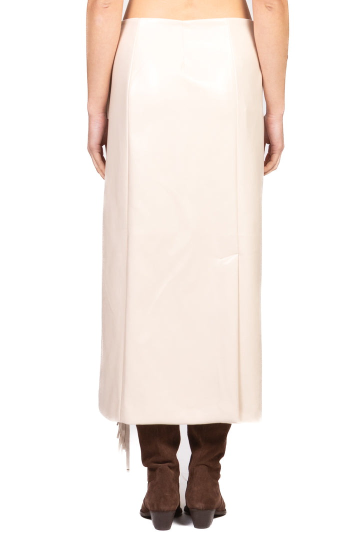 Tensione In - Gonna ecopelle portafoglio con frange Art. 38067