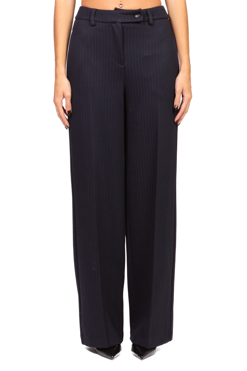 Tensione In - Pantalone palazzo gessato Art. 26P1547