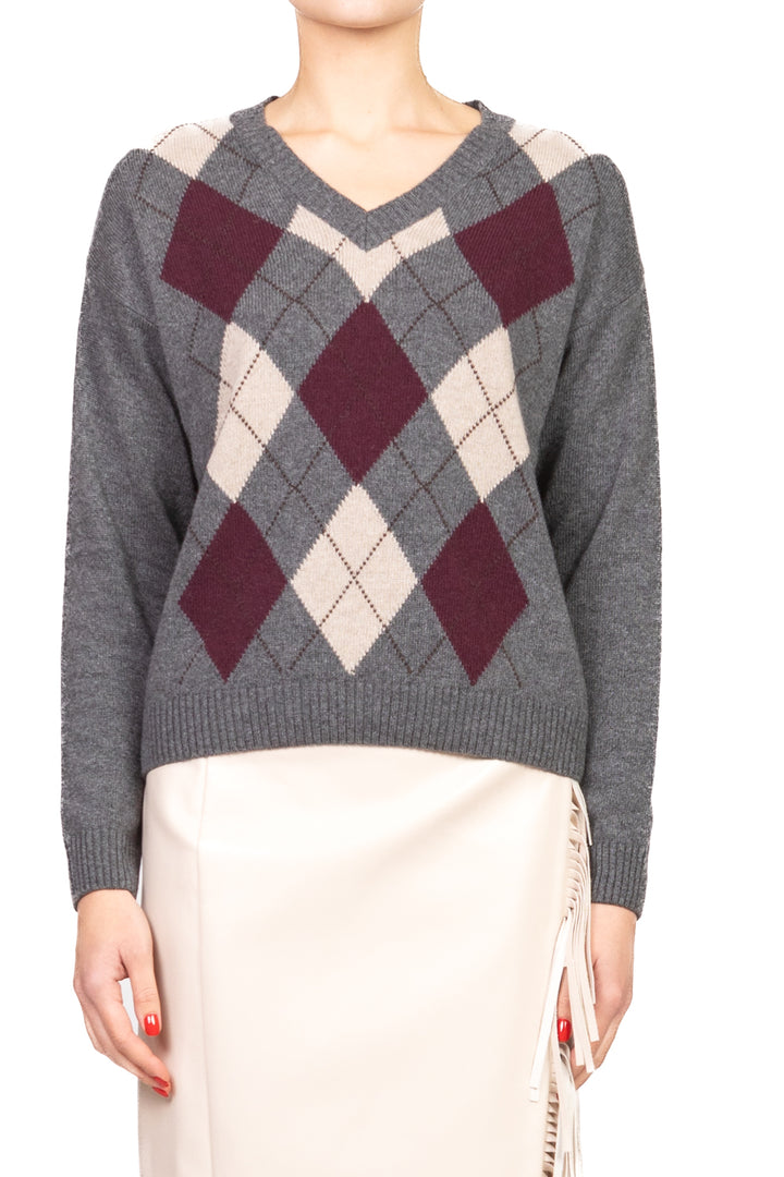 Tensione In - Maglia rombi scollo v Art. D82036