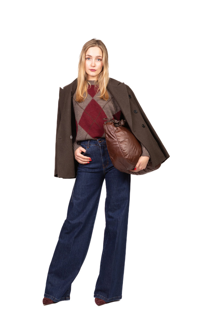 Tensione In - Maglia girocollo rombi Art. W5HMJ78A359