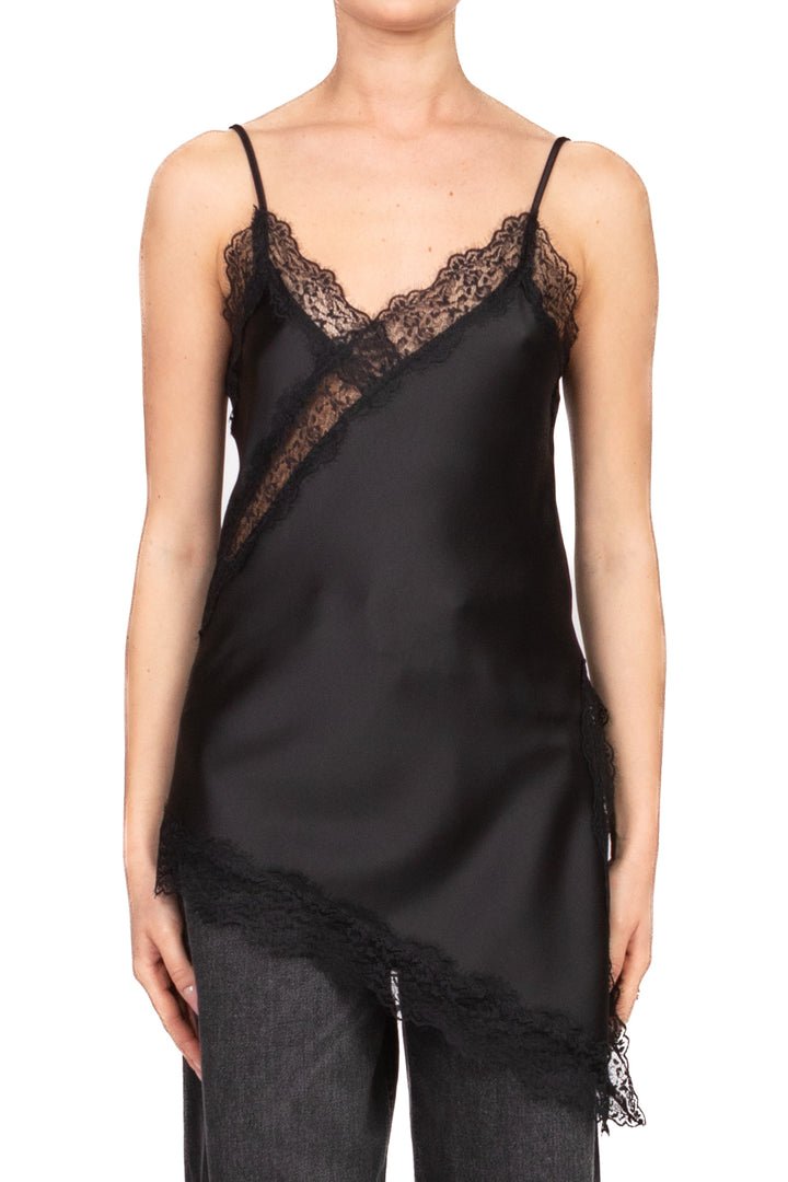 Imperial - Top asimmetrico satin con pizzo Art. RIP0KBA