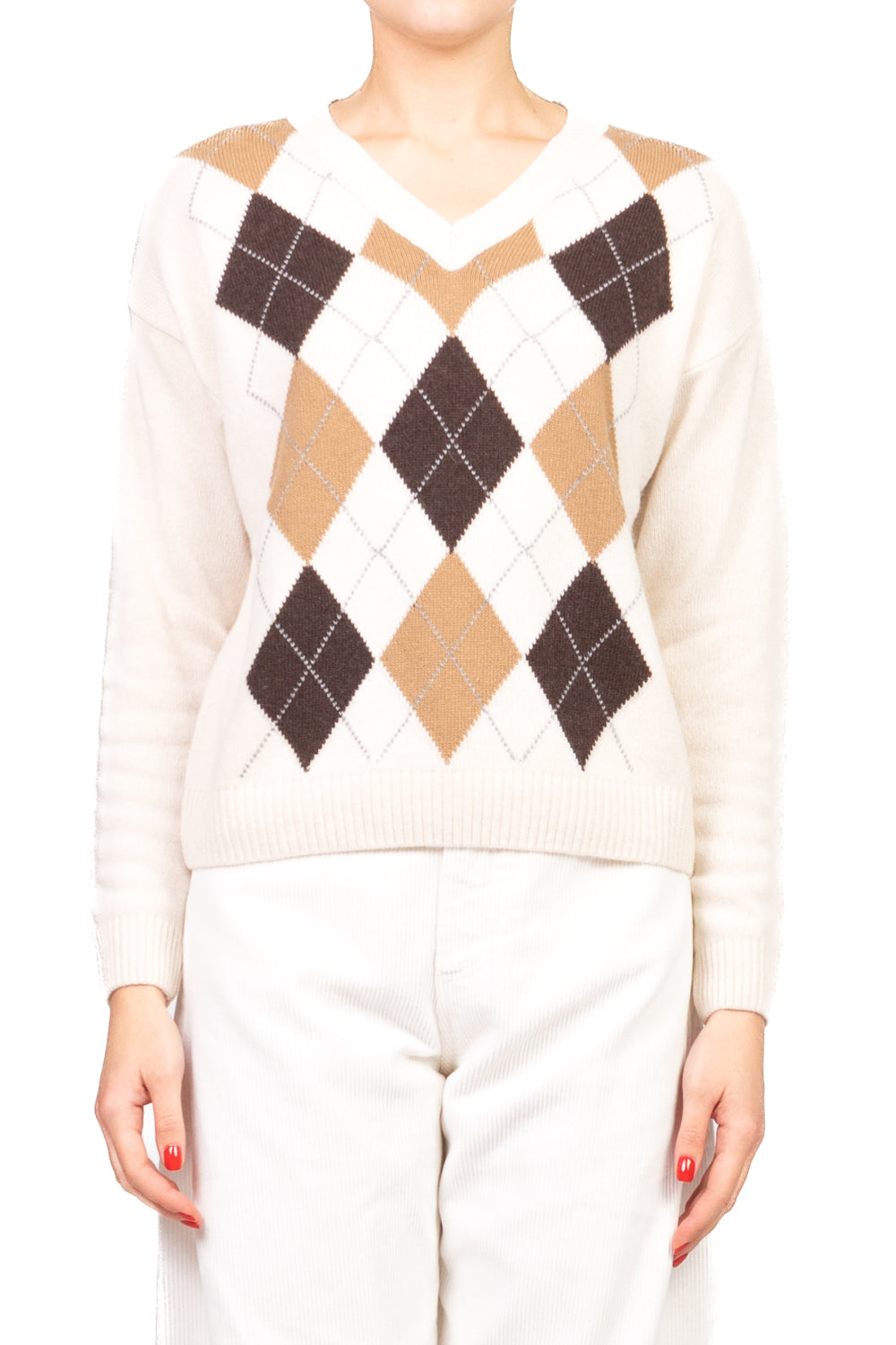 Tensione In - Maglia rombi scollo v Art. D82036