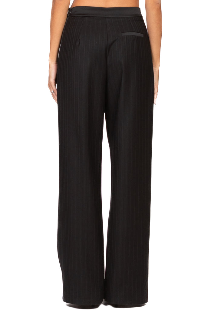 Tensione In - Pantalone gessato frac con fascia Art. 38056