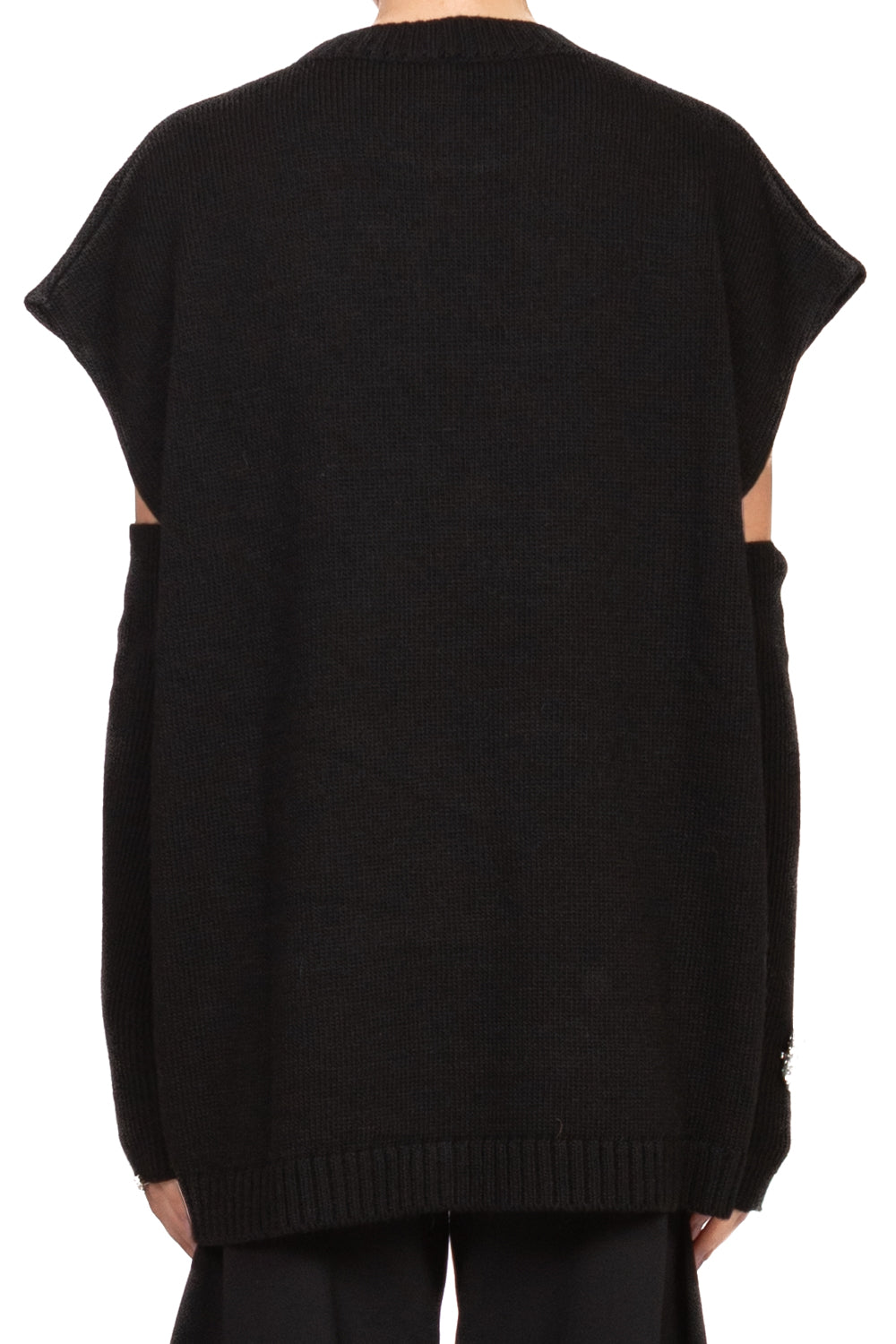 Tensione In - Gilet over con manicotti e applicazioni Art. W5HMT29A400