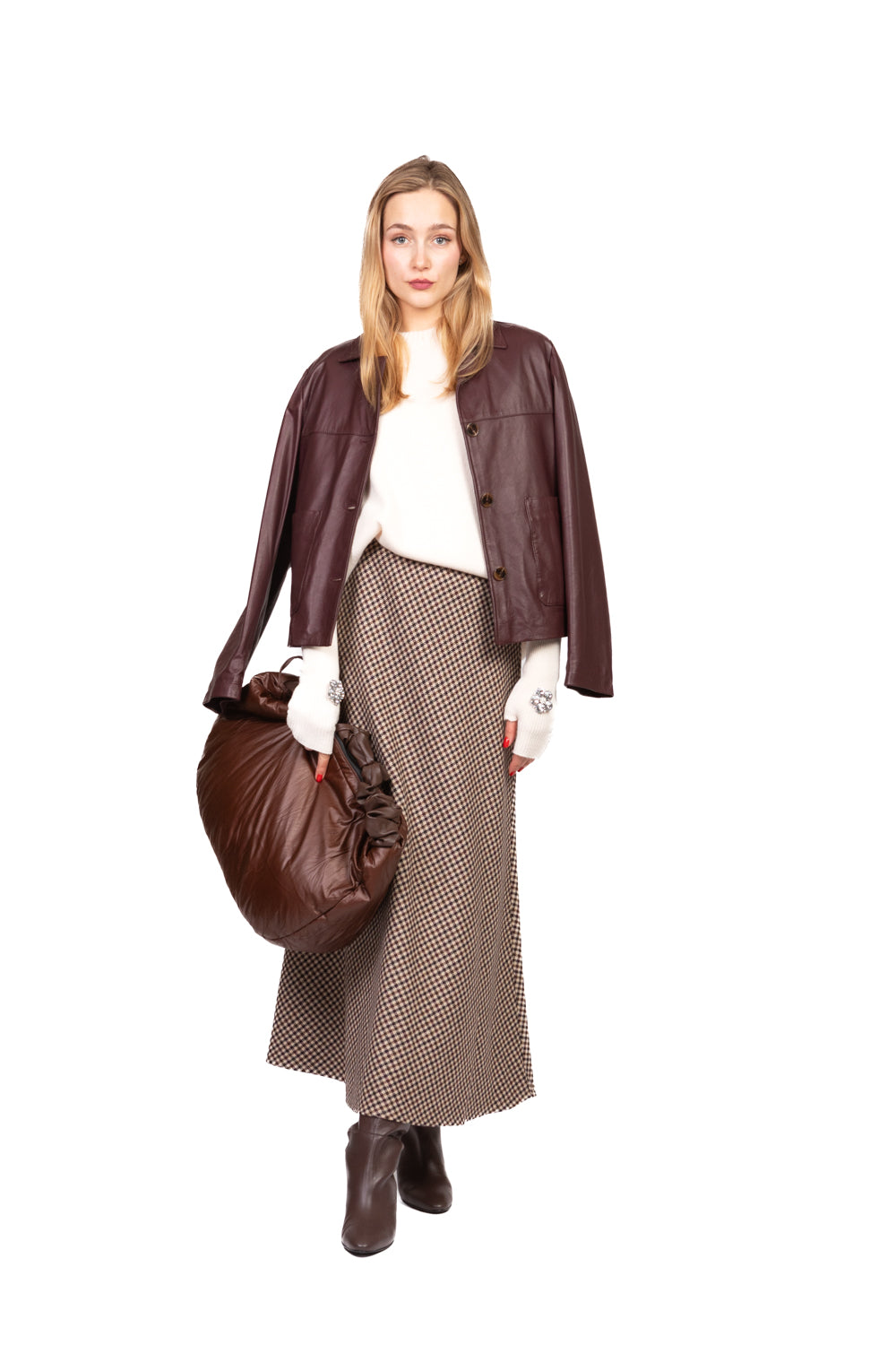 Tensione In - Gilet over con manicotti e applicazioni Art. W5HMT29A400