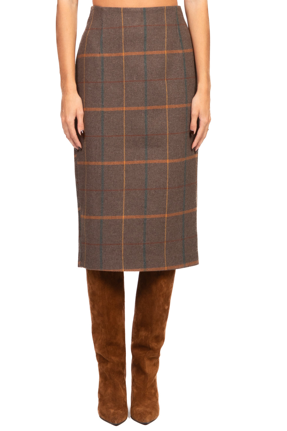 Tensione In - Gonna longuette quadri Art. W25GB39