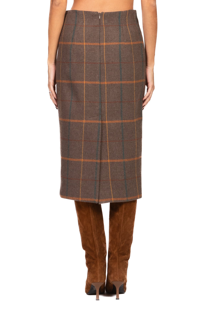 Tensione In - Gonna longuette quadri Art. W25GB39