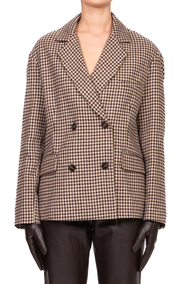 Tensione In - Giacca doppio petto quadretti con guanti Art. 26B1564