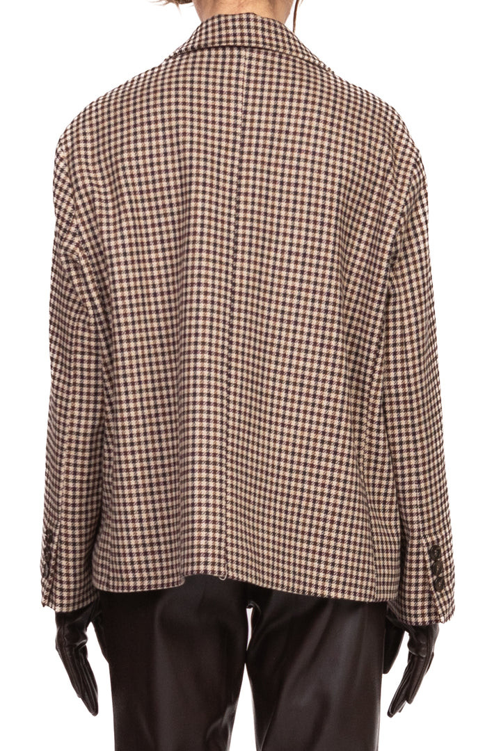 Tensione In - Giacca doppio petto quadretti con guanti Art. 26B1564